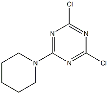 2,4-Dichloro-6-piperidino-1,3,5-triazine 结构式
