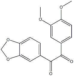 1-(3,4-Dimethoxyphenyl)-2-[3,4-(methylenedioxy)phenyl]ethane-1,2-dione 结构式