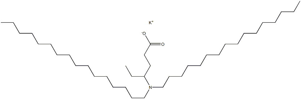 4-(Dihexadecylamino)hexanoic acid potassium salt 结构式
