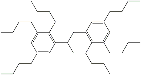 3,3'-(1,2-Propanediyl)bis(1,2,5-tributylbenzene) 结构式