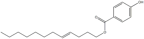 4-Hydroxybenzoic acid 4-dodecenyl ester 结构式