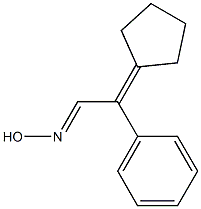 2-Phenyl-2-cyclopentylideneacetaldehyde oxime 结构式