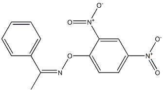 Acetophenone O-(2,4-dinitrophenyl)oxime 结构式