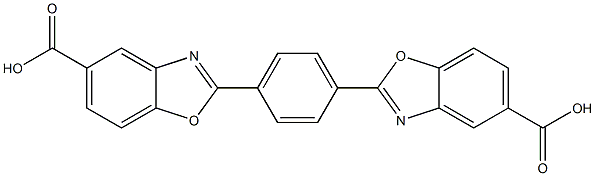 1,4-Bis(5-carboxybenzoxazol-2-yl)benzene 结构式