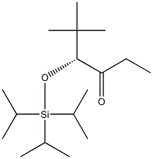 (R)-5,5-Dimethyl-4-[(triisopropylsilyl)oxy]-3-hexanone 结构式