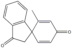 2',3'-Dihydro-2-methylspiro[cyclohexa-2,5-diene-1,1'-[1H]indene]-3',4-dione 结构式