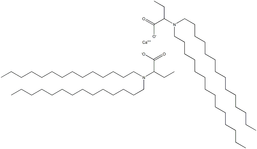 Bis[2-(ditetradecylamino)butyric acid]calcium salt 结构式