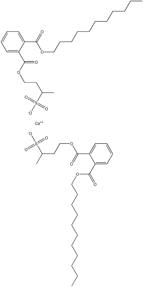 Bis[4-[(2-undecyloxycarbonylphenyl)carbonyloxy]butane-2-sulfonic acid]calcium salt 结构式