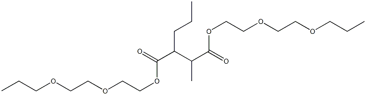 2-Methyl-3-propylsuccinic acid bis[2-(2-propoxyethoxy)ethyl] ester 结构式