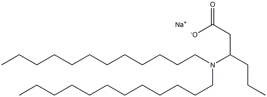 3-(Didodecylamino)hexanoic acid sodium salt 结构式