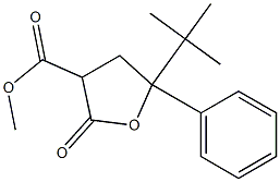 Tetrahydro-2-oxo-5-phenyl-5-tert-butylfuran-3-carboxylic acid methyl ester 结构式