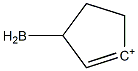 3-Boryl-cyclopentene-1-cation 结构式