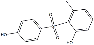 2',4-Dihydroxy-6'-methyl[sulfonylbisbenzene] 结构式