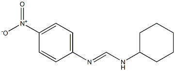 N1-Cyclohexyl-N2-(4-nitrophenyl)formamidine 结构式