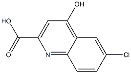 4-Hydroxy-6-chloroquinoline-2-carboxylic acid 结构式