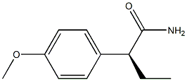 [S,(+)]-2-(p-Methoxyphenyl)butyramide 结构式