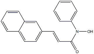 (E)-3-(2-Naphthalenyl)-N-phenyl-2-propenehydroxamic acid 结构式