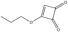 3-Propyloxy-3-cyclobutene-1,2-dione 结构式