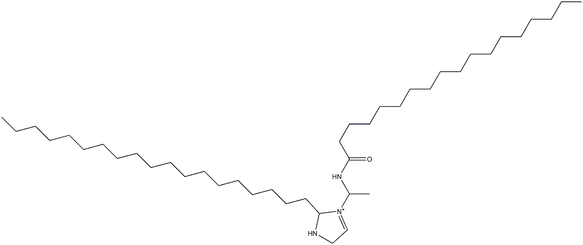 2-Nonadecyl-3-[1-(stearoylamino)ethyl]-3-imidazoline-3-ium 结构式