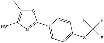 2-[4-(Trifluoromethylthio)phenyl]-5-methylthiazol-4-ol 结构式