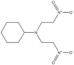 2-Nitro-N-(2-nitroethyl)-N-cyclohexylethanamine 结构式