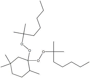 2,5,5-Trimethyl-1,1-bis(1,1-dimethylhexylperoxy)cyclohexane 结构式