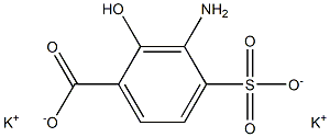 3-Amino-4-sulfosalicylic acid dipotassium salt 结构式