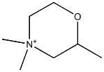 2,4,4-Trimethylmorpholinium 结构式