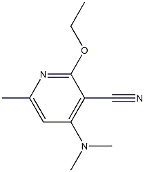 2-Ethoxy-4-(dimethylamino)-6-methylpyridine-3-carbonitrile 结构式