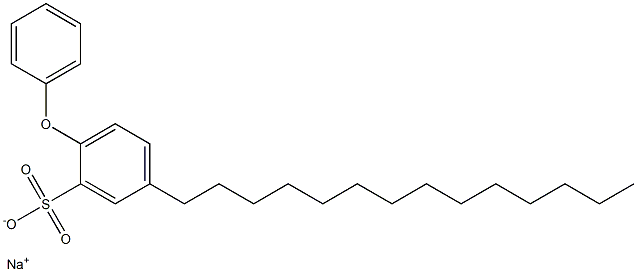 2-Phenoxy-5-tetradecylbenzenesulfonic acid sodium salt 结构式