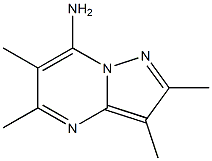 2,3,5,6-Tetramethylpyrazolo[1,5-a]pyrimidin-7-amine 结构式