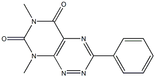 3-Phenyl-6,8-dimethylpyrimido[5,4-e][1,2,4]triazine-5,7(6H,8H)-dione 结构式