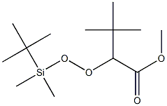 3,3-Dimethyl-2-[(tert-butyldimethylsilyl)peroxy]butyric acid methyl ester 结构式