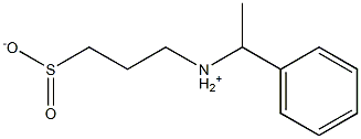 3-[(1-Phenylethyl)ammonio]propane-1-sulfinate 结构式