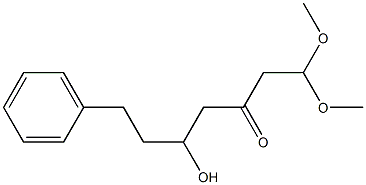 5-Hydroxy-1,1-dimethoxy-7-phenyl-3-heptanone 结构式