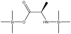 (R)-2-(Trimethylsilylamino)propanoic acid trimethylsilyl ester 结构式