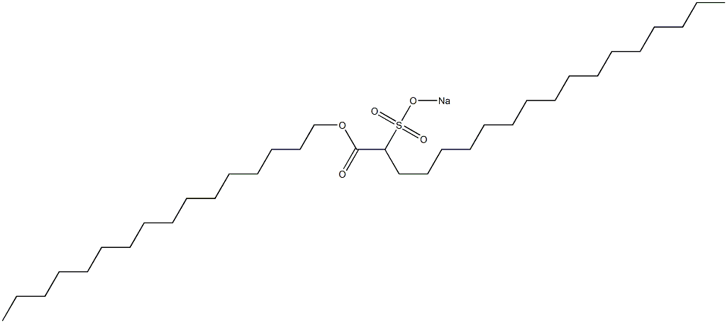 2-(Sodiosulfo)octadecanoic acid hexadecyl ester 结构式