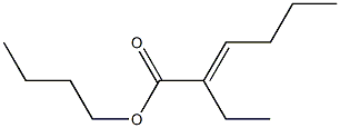 2-Ethyl-2-hexenoic acid butyl ester 结构式