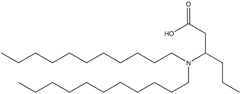 3-(Diundecylamino)hexanoic acid 结构式