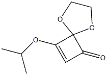 8-Isopropyloxy-1,4-dioxaspiro[4.3]oct-7-en-6-one 结构式