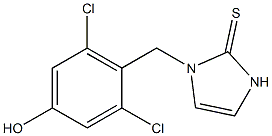 1-(2,6-Dichloro-4-hydroxybenzyl)-1,3-dihydro-2H-imidazole-2-thione 结构式