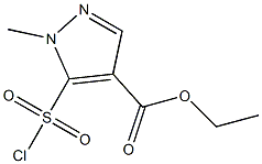 5-(Chlorosulfonyl)-1-methyl-1H-pyrazole-4-carboxylic acid ethyl ester 结构式