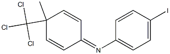 1-(4-Iodophenyl)imino-4-methyl-4-trichloromethyl-2,5-cyclohexadiene 结构式