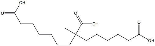 6-Methyl-1,6,12-dodecanetricarboxylic acid 结构式