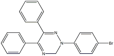 5,6-Diphenyl-2-(p-bromophenyl)-2,3-dihydro-1,2,4-triazine 结构式