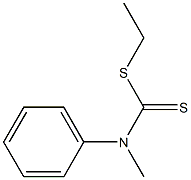 N-Methyl-N-(phenyl)dithiocarbamic acid ethyl ester 结构式