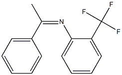 2-Trifluoromethyl-N-(1-phenylethylidene)benzenamine 结构式