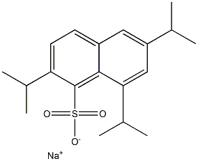 2,6,8-Triisopropyl-1-naphthalenesulfonic acid sodium salt 结构式