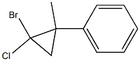 1-Bromo-1-chloro-2-methyl-2-phenylcyclopropane 结构式