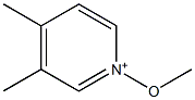 3,4-Dimethyl-1-methoxypyridin-1-ium 结构式